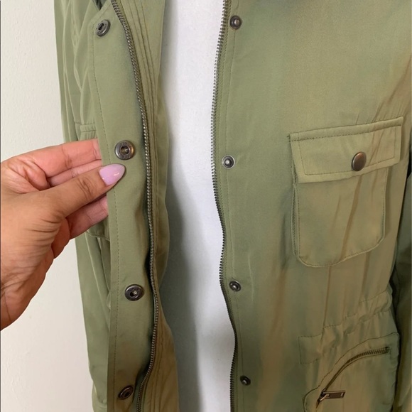 (SOLD) Olive Green Utility Jacket - Picture 5 of 8